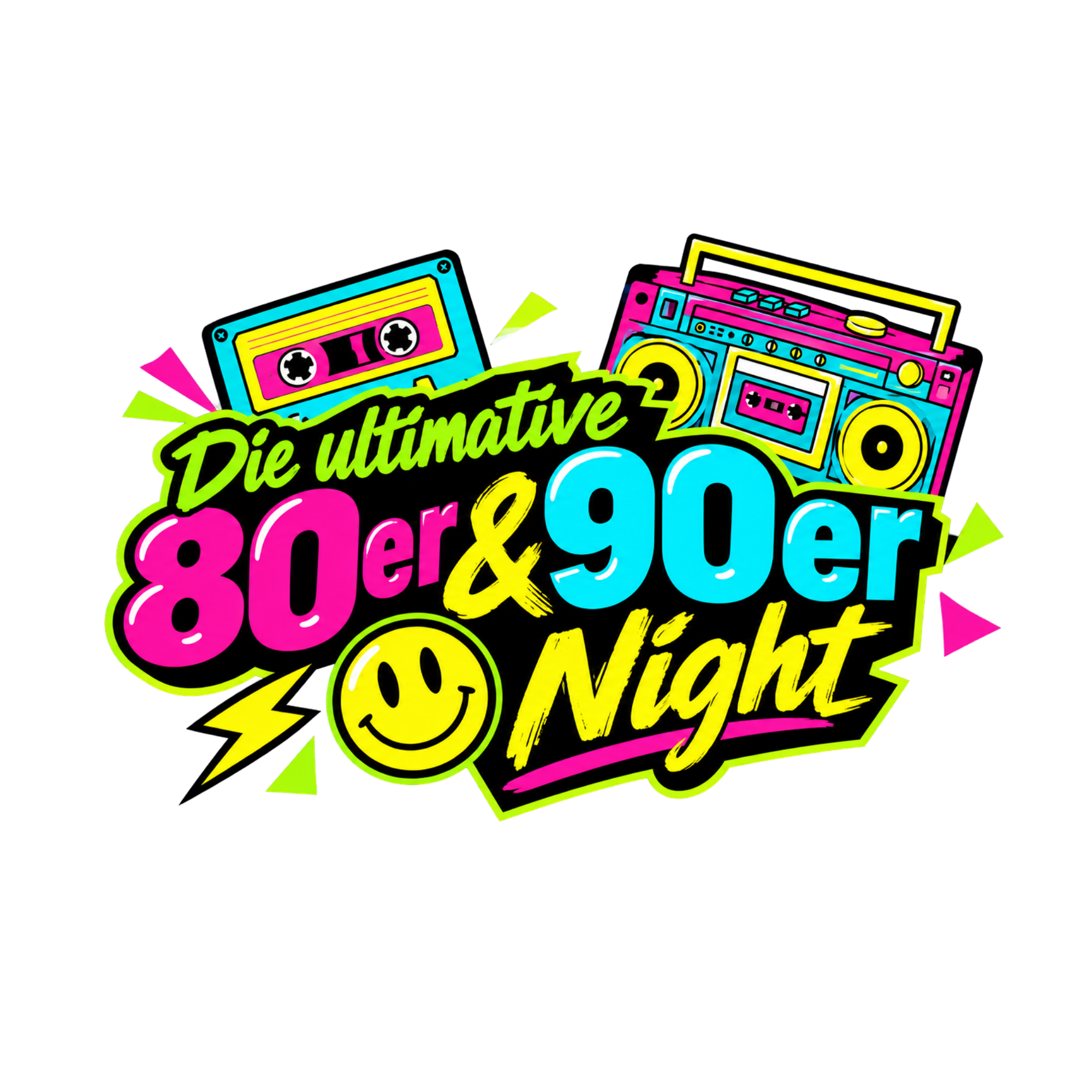 Die ultimative 80er & 90er Night Logo